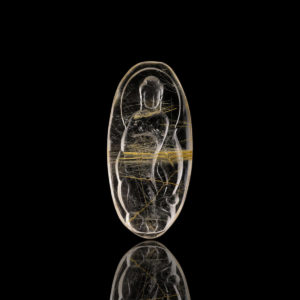 Mặt Phật Quan Thế Âm Bồ Tát - Tóc vàng bã mía #MTV0020