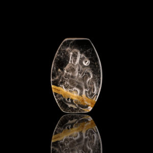 Mặt Phật Quan Thế Âm Bồ Tát - Tóc vàng bã mía #MTV0021