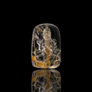 Mặt Phật Quan Thế Âm Bồ Tát - Tóc vàng bã mía #MTV0030