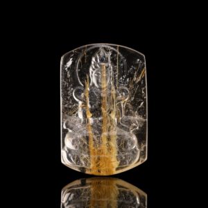 Mặt Phật Quan Thế Âm Bồ Tát – Tóc vàng bã mía #MTV0003