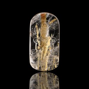 Mặt Phật Quan Thế Âm Bồ Tát – Tóc vàng bã mía #MTV0007