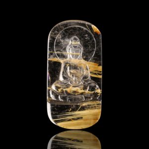 Mặt Phật Quan Thế Âm Bồ Tát – Tóc vàng bã mía #MTV0008