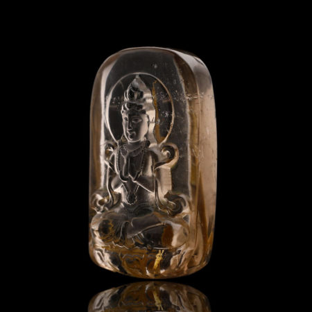 Mặt Phật Quan Thế Âm Bồ Tát – Tóc vàng bã mía #MTV0011 4