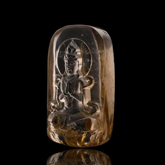 Mặt Phật Quan Thế Âm Bồ Tát – Tóc vàng bã mía #MTV0011 2