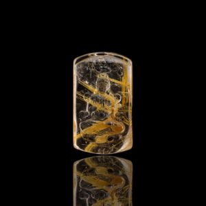 Mặt Phật Quan Thế Âm Bồ Tát - Tóc vàng bã mía #MTV0036