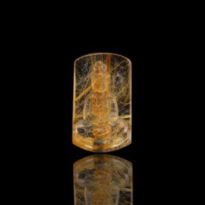 Mặt Phật Quan Thế Âm Bồ Tát - Tóc vàng bã mía #MTV0050