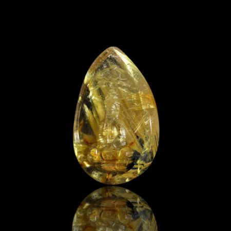Mặt Phật Quan Thế Âm Bồ Tát - Tóc vàng bã mía #MTV0061 5