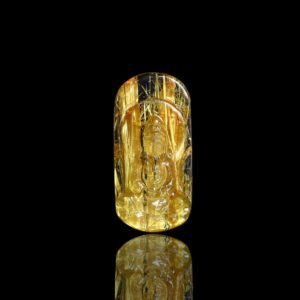 Mặt Phật Quan Thế Âm Bồ Tát - Tóc vàng bã mía #MTV0063