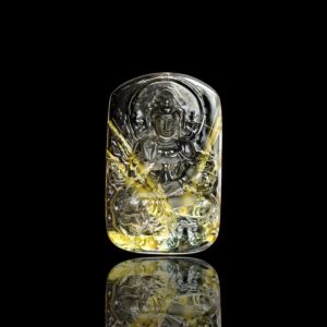 Mặt Phật Quan Thế Âm Bồ Tát - Tóc vàng bã mía #MTV0067