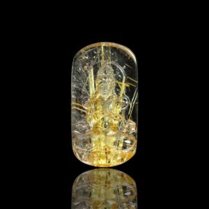 Mặt Phật Quan Thế Âm Bồ Tát - Tóc vàng bã mía #MTV0074