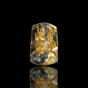 Mặt Phật Quan Thế Âm Bồ Tát - Tóc vàng bã mía #MTV0080