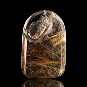 Mặt Phật Quan Thế Âm Bồ Tát - Tóc vàng bã mía #MTV0095