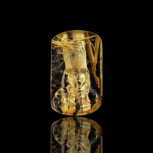 Mặt Phật Quan Thế Âm Bồ Tát - Tóc vàng bã mía #MTV0103