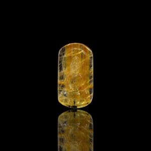 Mặt Phật Quan Thế Âm Bồ Tát - Tóc vàng bã mía #MTV0107