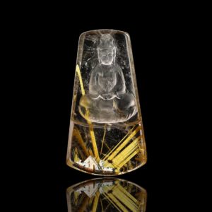 Mặt Phật Quan Thế Âm Bồ Tát - Tóc vàng bã mía #MTV0131