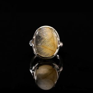 Nhẫn Thạch Anh Tóc Vàng #NTA0001