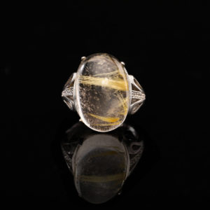 Nhẫn Thạch Anh Tóc Vàng #NTA0007