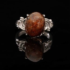 Nhẫn Thạch Anh Tóc Đỏ #NTA0012