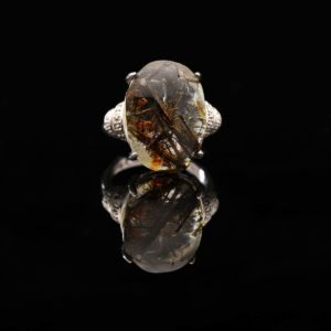 Nhẫn Thạch Anh Tóc Nâu #NTA0013