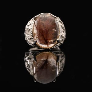 Nhẫn Thạch Anh Tóc Đỏ #NTA0026