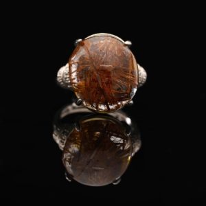 Nhẫn Thạch Anh Tóc Đỏ #NTA0027