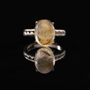 Nhẫn Thạch Anh Tóc Vàng #NTA0028