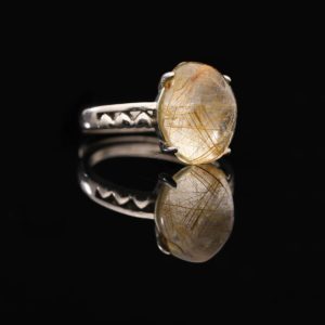 Nhẫn Thạch Anh Tóc Vàng #NTA0028 - Ảnh 3