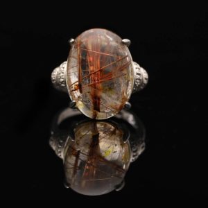 Nhẫn Thạch Anh Tóc Đỏ #NTA0029