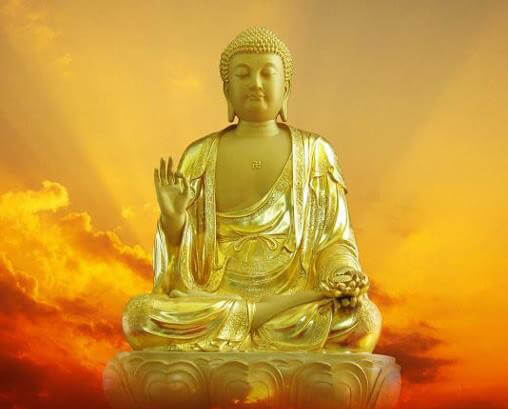 A Di Đà được thế gian hình tượng hóa thành vị Phật của thế giới Tây phương cực lạc, nơi chỉ có vui mà không có khổ