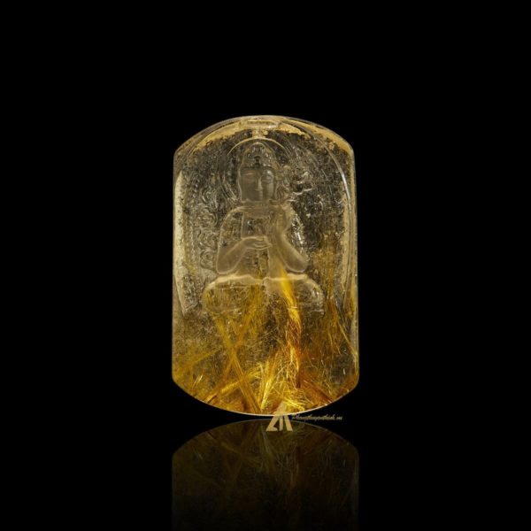 Mặt Phật Đại Thế Chí Bồ Tát - Tóc vàng bã mía #MTV0202