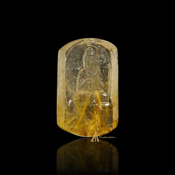 Mặt Phật Đại Thế Chí Bồ Tát - Tóc vàng bã mía #MTV0202