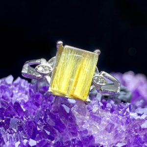 Nhẫn Thạch Anh Tóc Vàng #NTV-A20-011