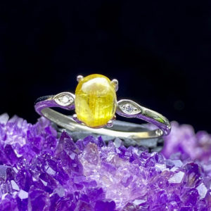 Nhẫn Thạch Anh Tóc Vàng #NTV-A20-029