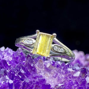 Nhẫn Thạch Anh Tóc Vàng #NTV-A20-032