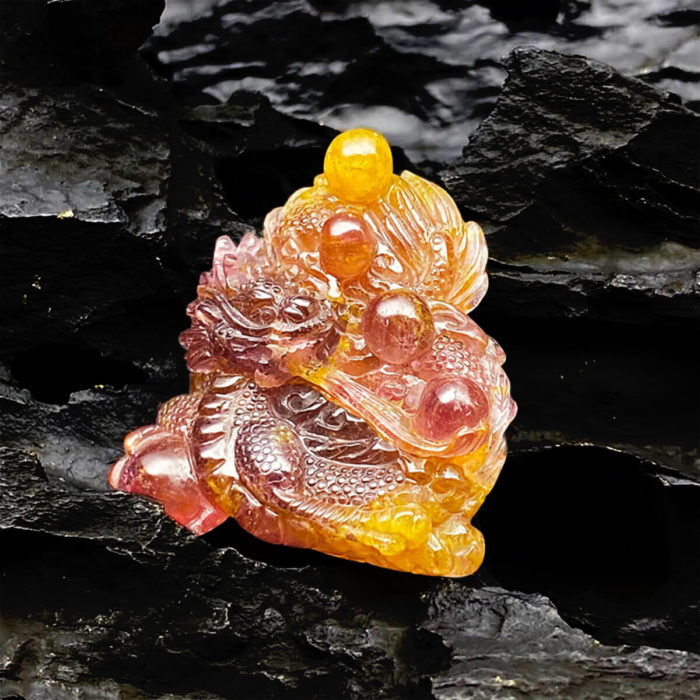 Mặt Rồng Tourmaline #MTM0002 2