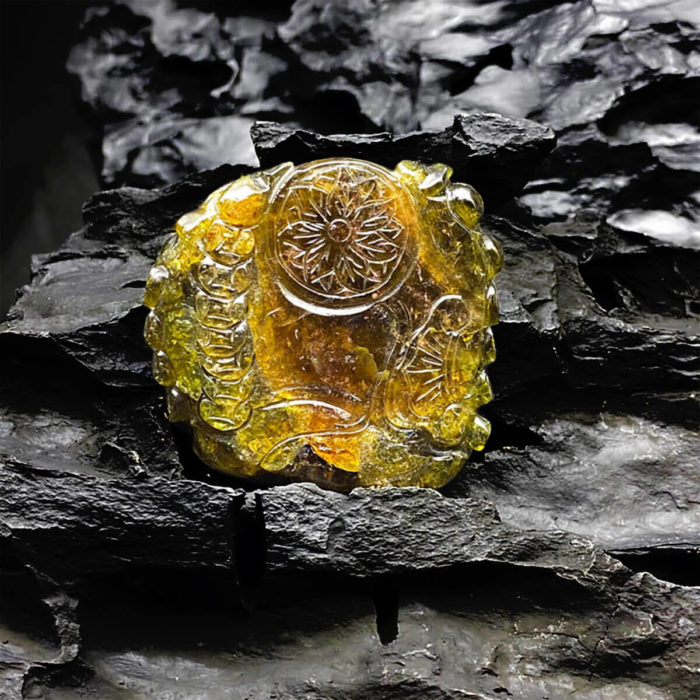 Mặt Phật Di Lặc Tourmaline #MTM0007 2