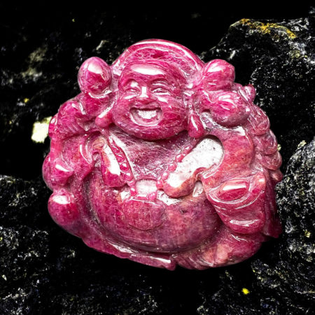 Mặt Phật Di Lặc Ruby #MRB-0321-01 4