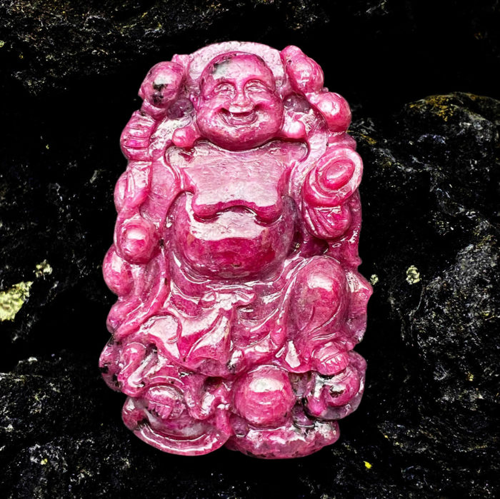 Mặt Phật Di Lặc Ruby #MRB-0321-03 1