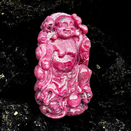 Mặt Phật Di Lặc Ruby #MRB-0321-03 4