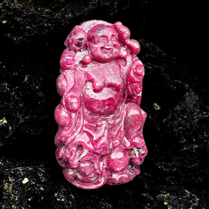 Mặt Phật Di Lặc Ruby #MRB-0321-03 2