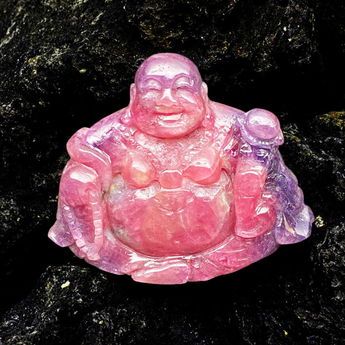 Mặt Phật Di Lặc Ruby Cộng Sinh Sapphire Lục Yên #MRB-0321-08 1