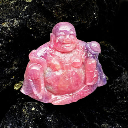 Mặt Phật Di Lặc Ruby Cộng Sinh Sapphire Lục Yên #MRB-0321-08 5