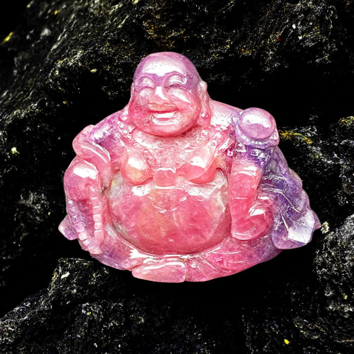 Mặt Phật Di Lặc Ruby Cộng Sinh Sapphire Lục Yên #MRB-0321-08 2