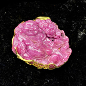 Mặt Phật Di Lặc Ruby Lục Yên #MRBLY-0330-04 - Ảnh 2