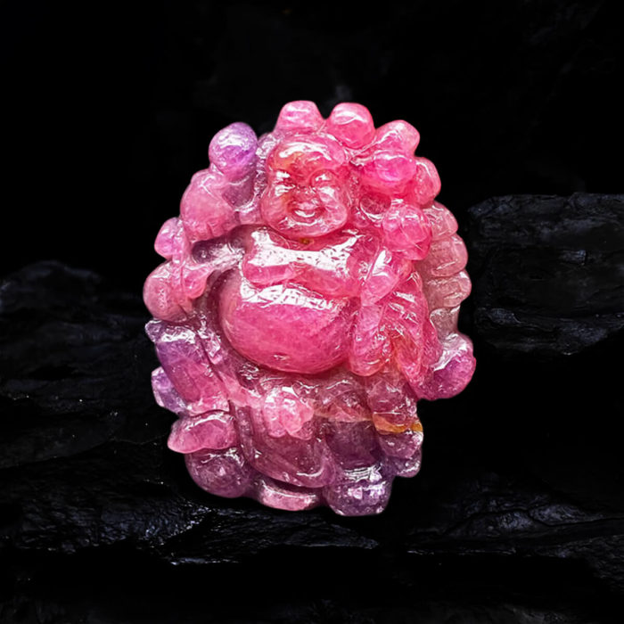 Mặt Phật Di Lặc Ruby Tự Nhiên #MRB-0404-01 2