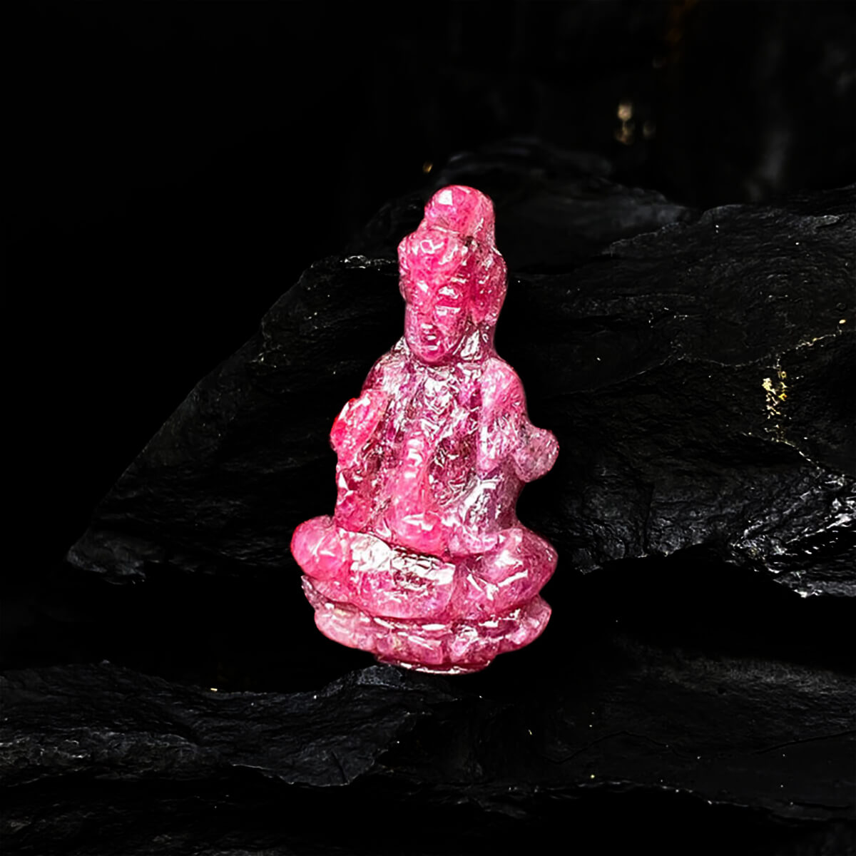 Mặt Quan Thế Âm Bồ Tát Ruby Tự Nhiên #MRB-0404-02 - Ảnh 3