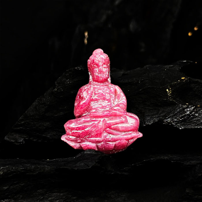 Mặt Phật A Di Đà Ruby Tự Nhiên #MRB-0404-03 2