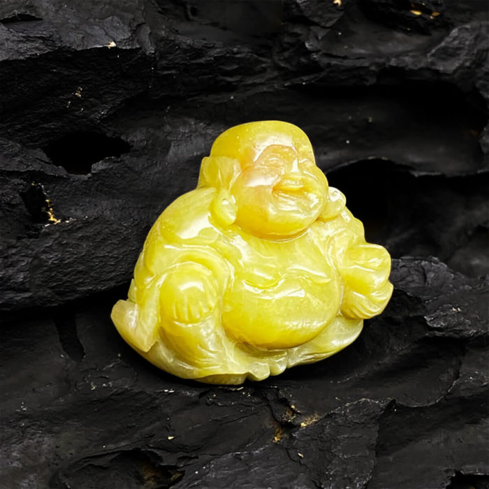 Mặt Phật Di Lặc Sapphire Vàng #MSPV-0406-03 2