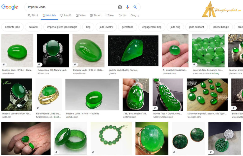 Truy vấn tìm kiếm trên Google Seach Ngọc Phỉ Thúy (tiếng Anh)