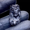 Mặt Chúa Giê Su Sapphire Đen #MSP-0807-02 2